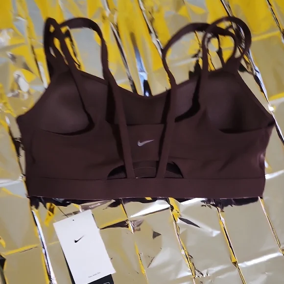 Nike Dark Brown Strappy Sports Bra - Picture 3 of 7